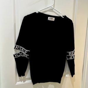 LF Fashion Black Sweater, cut out Sleeves Be Yourself